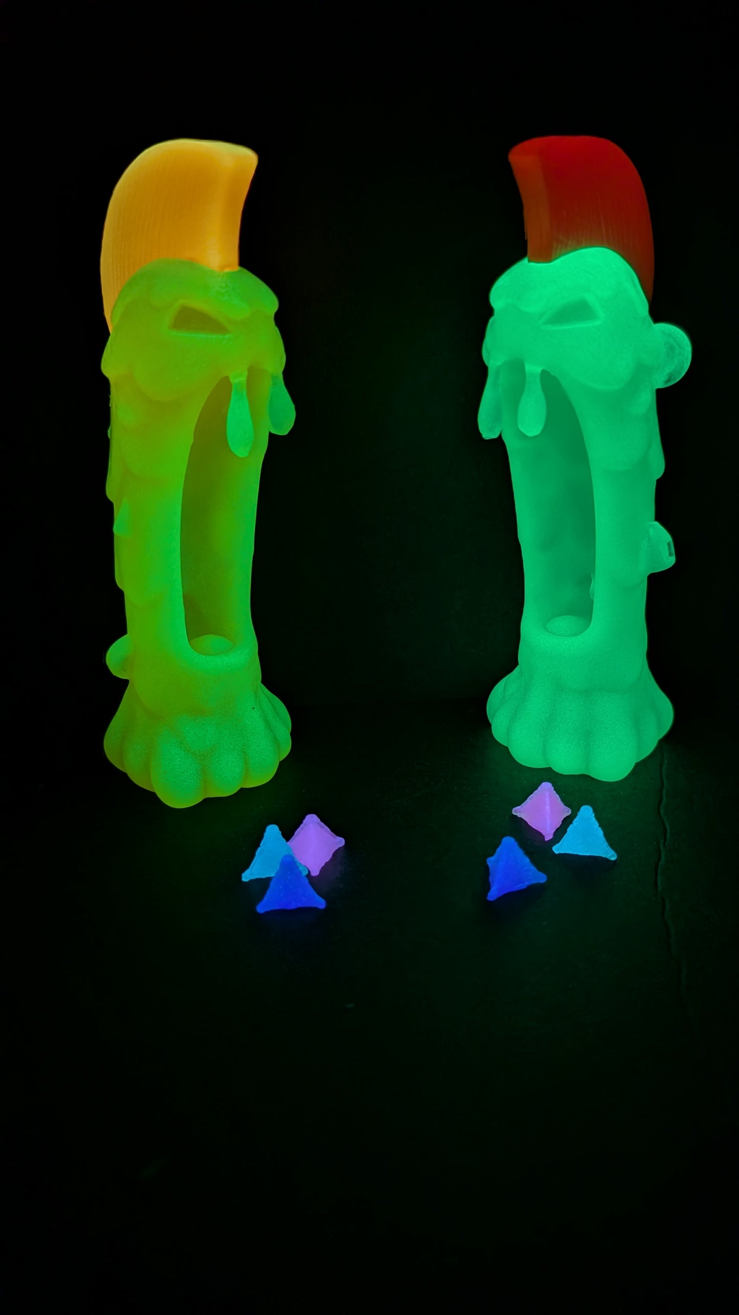 Glow in the dark Mudmouth figures