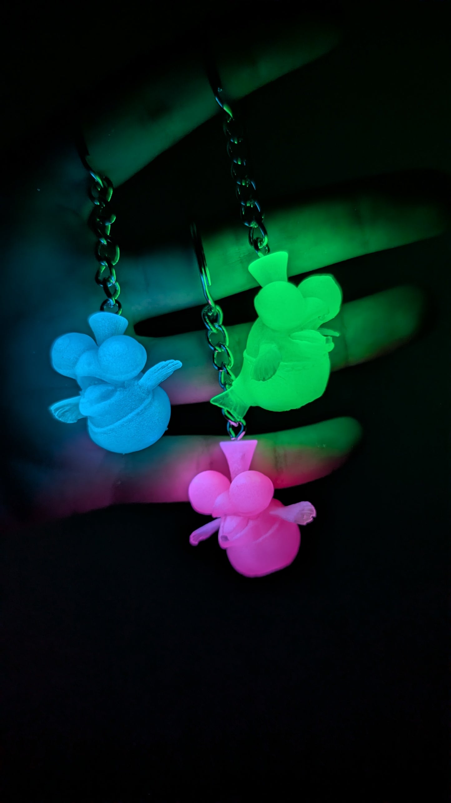 3 Pack of Little buddy glow in the dark keychains