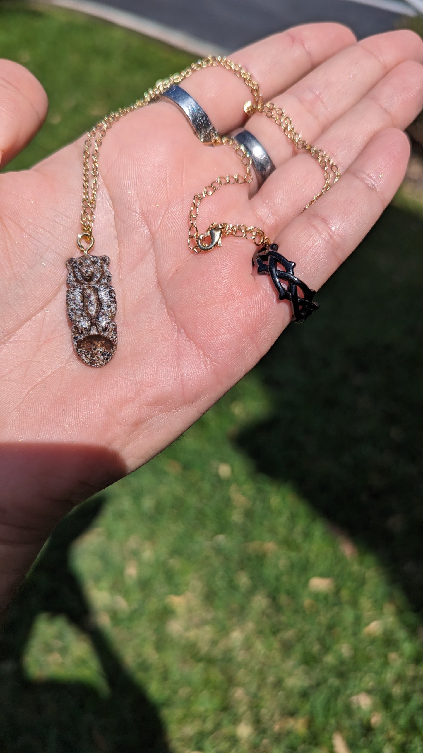 Mini Bear of Love, Wolf of Wisdom and Eagle of Guidance Totem Pendant Necklace