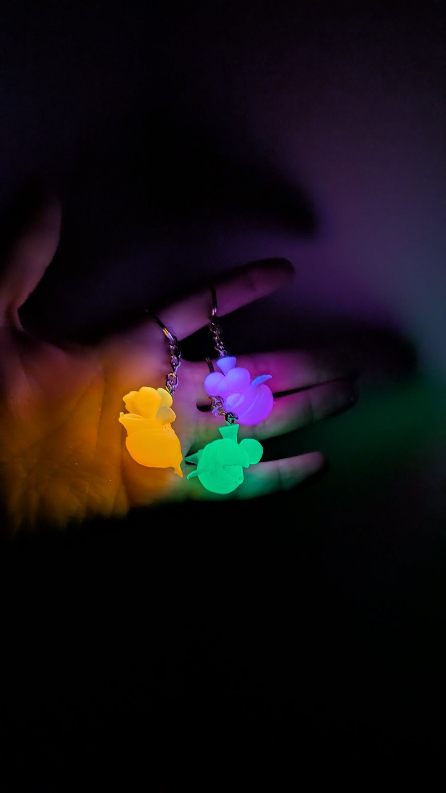 3 Pack of Little buddy glow in the dark keychains