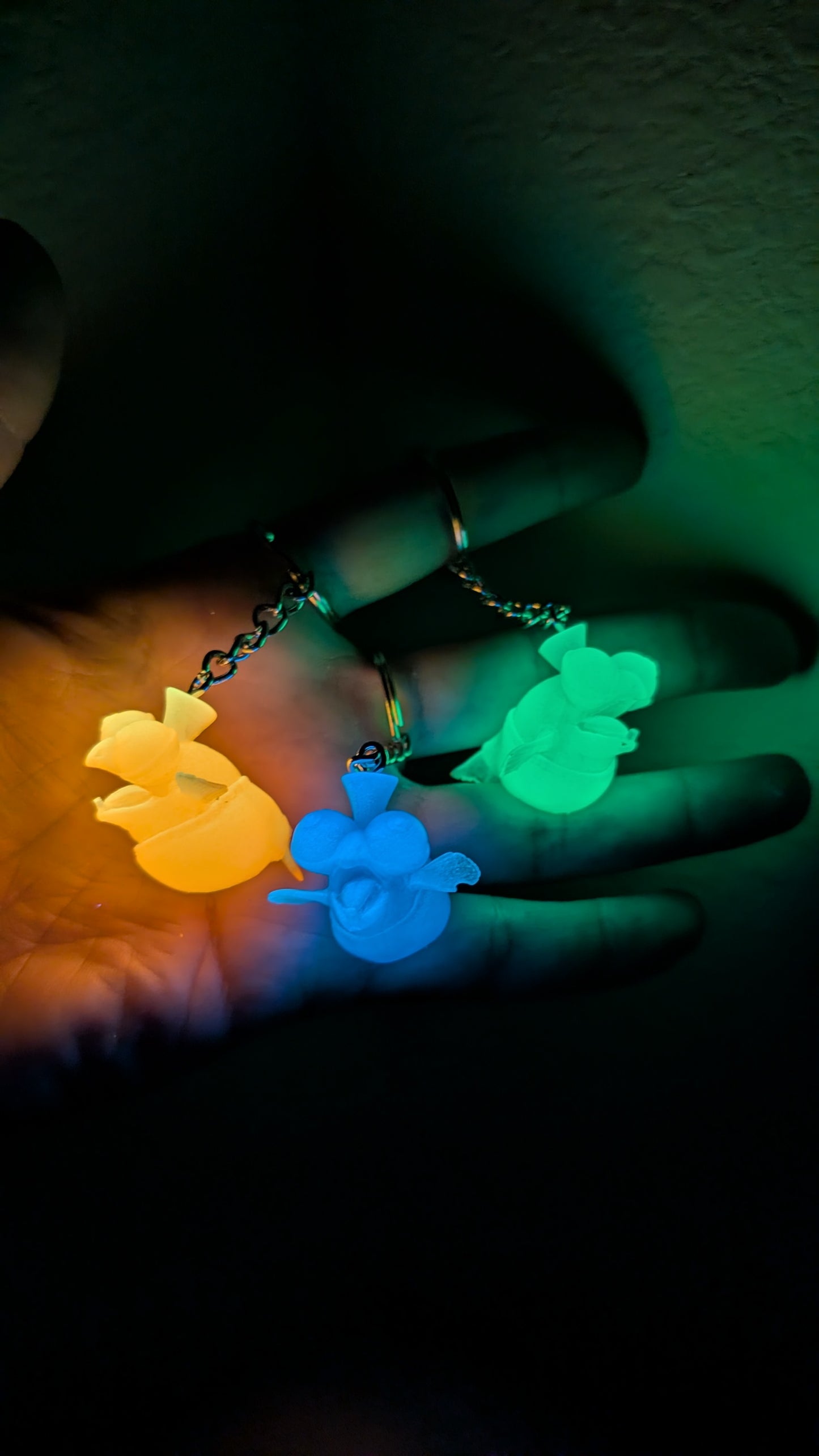 3 Pack of Little buddy glow in the dark keychains