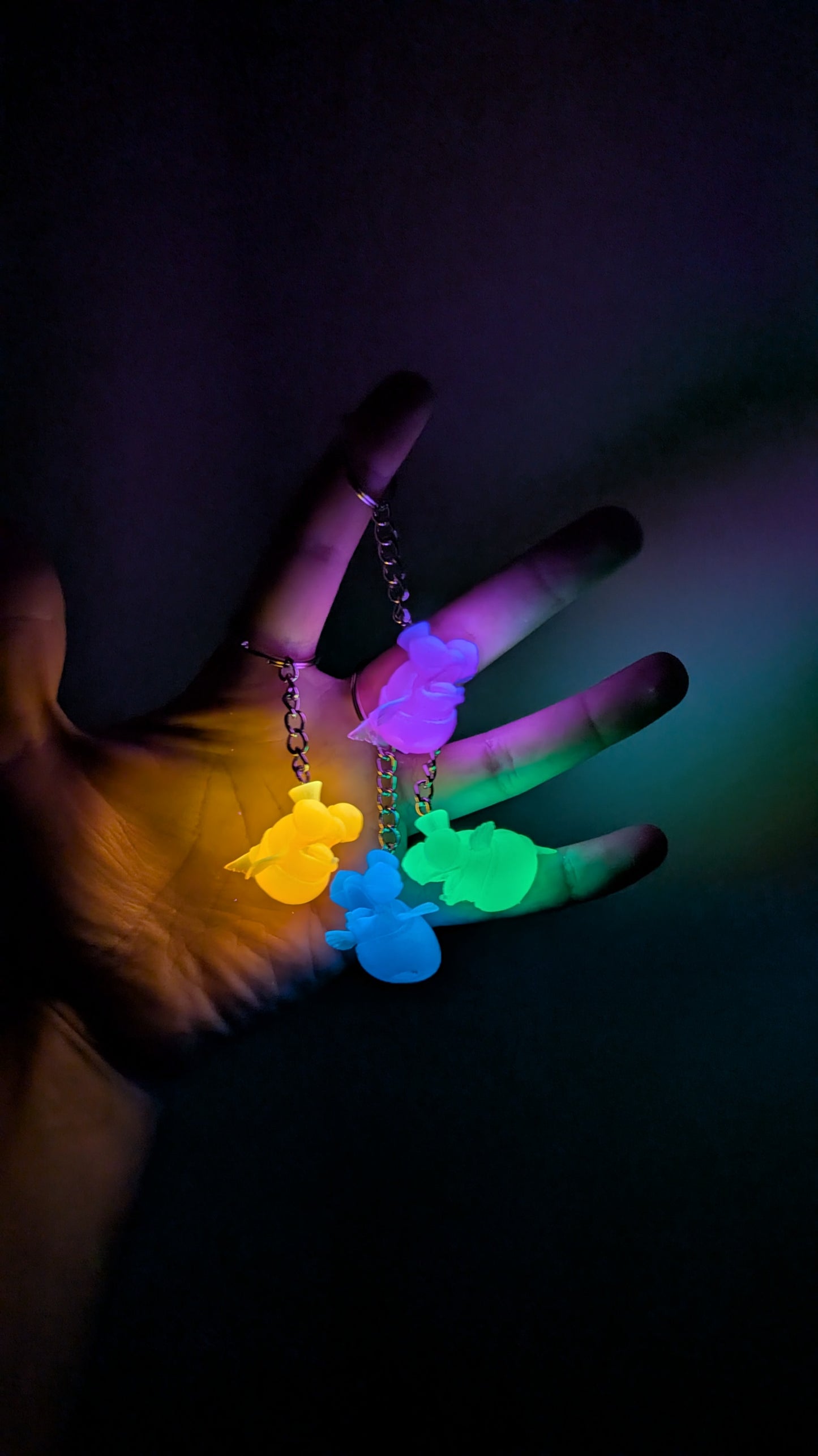 3 Pack of Little buddy glow in the dark keychains