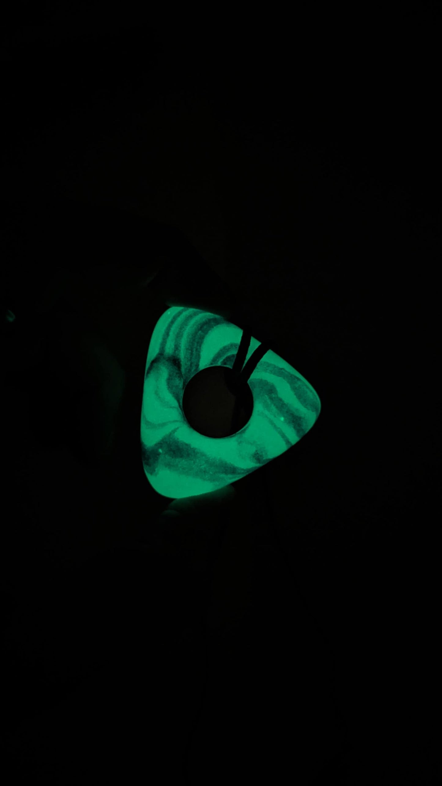 Seeing stone glow in the dark