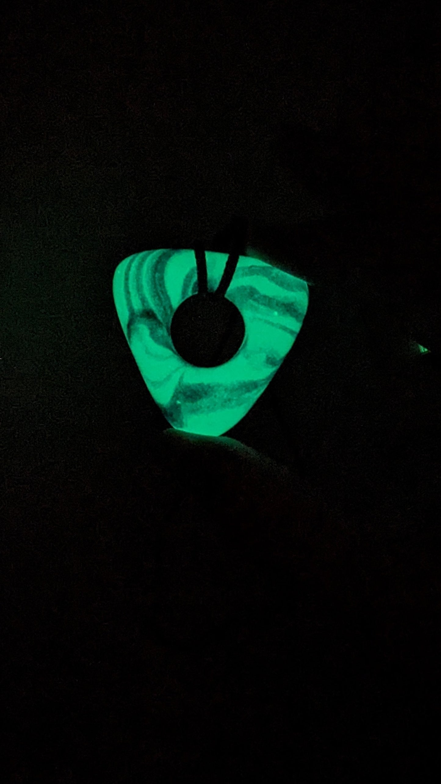 Seeing stone glow in the dark